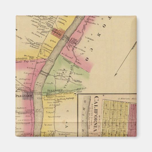 オハイオ川上流 マグネット (正面)