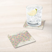 オハイオ州およびインディアナの地図 スクエアペーパーコースター (インサイチュ)