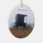 オハイオ州からのクリスマス場面 セラミックオーナメント (右)