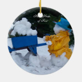 オハイオ州からのクリスマス場面 セラミックオーナメント (裏面)