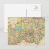 オハイオ州とインディアナ州 ポストカード (正面/裏面)