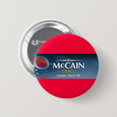 オハイオ州のためのMcCain 缶バッジ (正面&裏面)