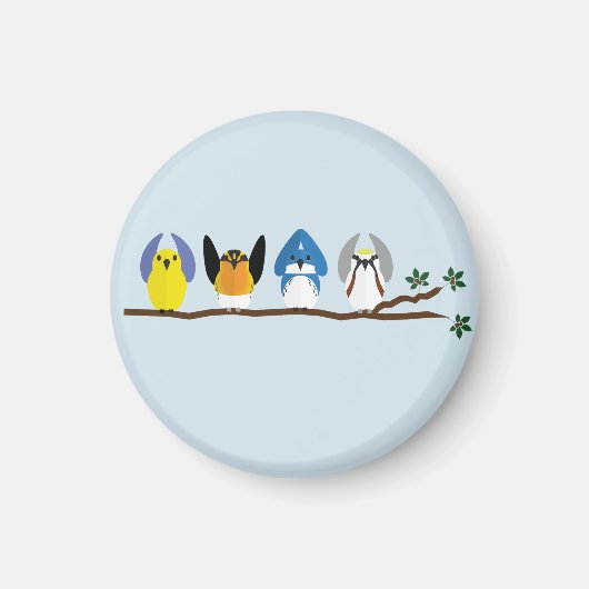 オハイオ州のアメリカムシクイの磁石 マグネット (正面)