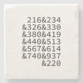 オハイオ州のエリアコードエリア ストーンコースター (正面)