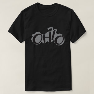 オハイオ州のオートバイのバイクもしくは自転車に乗る人のデザイン Tシャツ