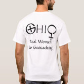オハイオ州のカスタマイズ可能な女性のワイシャツ Tシャツ (裏面)