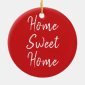 オハイオ州のカスタムな町のジッパーのクリスマスのオーナメント セラミックオーナメント (裏面)