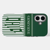 オハイオ州のグリーンストライプ Case-Mate iPhoneケース (裏面 (横))