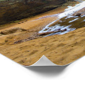 オハイオ州の冬のアッシュ・ケーブ ポスター (角)