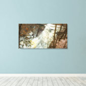 オハイオ州の冬のブランディワイン滝 キャンバスプリント (インサイチュ (ウッドフロア))