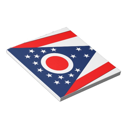 オハイオ州の国家の旗が付いているメモ帳 ノートパッド (アングル)