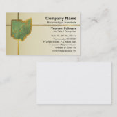 オハイオ州の地図の名刺 名刺 (正面/裏面)