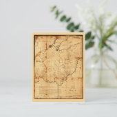 オハイオ州の地図（1805年） ポストカード (スタンド正面)