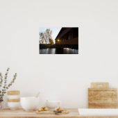 オハイオ州の大きなダービーで覆われた橋。 ポスター (キッチン)