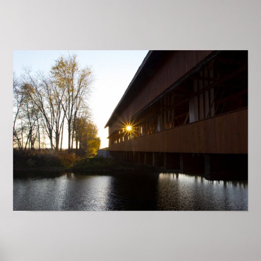 オハイオ州の大きなダービーで覆われた橋。 ポスター (正面)