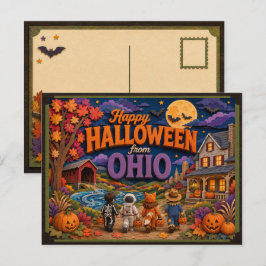 オハイオ州の子供たちからハッピーハロウィン ポストカード