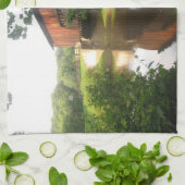 オハイオ州の屋根付橋および流れ キッチンタオル (折り畳み)