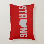 オハイオ州の州の強いアクセントの枕 アクセントクッション (正面(垂直))