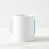 オハイオ州の州の形愛マグ コーヒーマグカップ (正面左)