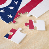 オハイオ州の州の旗 ジグソーパズル (側面)