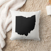 オハイオ州の州の輪郭 クッション (ブランケット)