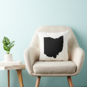 オハイオ州の州の輪郭 クッション (椅子)