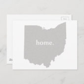 オハイオ州の形をした家 グレイ バクアイ州 オハイオ州出身 ポストカード (正面/裏面)
