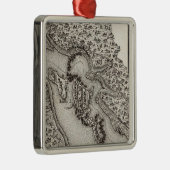 オハイオ州の急流または滝の計画 メタルオーナメント (右)