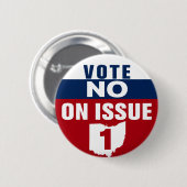 オハイオ州の投票No（1号） 缶バッジ (正面&裏面)