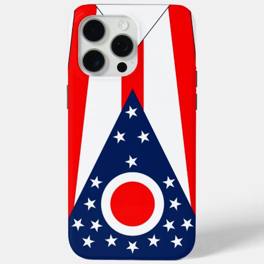 オハイオ州の旗 Apple iPhone 15 Pro Max ケース Case-Mate iPhoneケース (裏面)