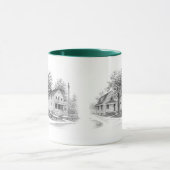 オハイオ州の歴史的なジャイト工場(CVNP) マグカップ (中央)