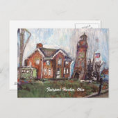 オハイオ州の絵画フェアポートハーバーがハガキに ポストカード (正面/裏面)