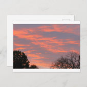 オハイオ州の雲に日没の光 ポストカード (正面/裏面)