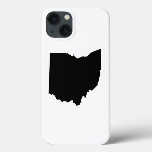 オハイオ州の黒と白 Case-Mate iPhoneケース (裏面)