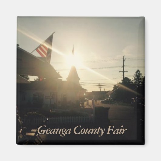 オハイオ州のGeauga County Fair写真 マグネット (正面)