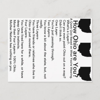 オハイオ州はいかにですか。 郵便はがき 案内ポストカード