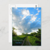 オハイオ州アテネのレーダーヒルへの上昇 ポストカード (正面/裏面)