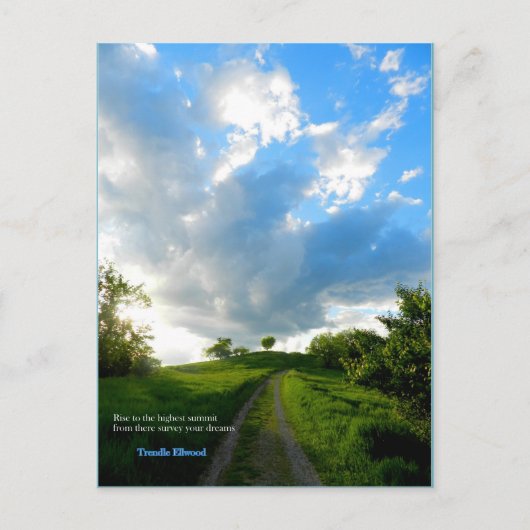 オハイオ州アテネのレーダーヒルへの上昇 ポストカード (正面)