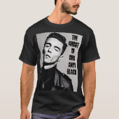 オハイオ州アンディーの黒いTシャツの幽霊 Tシャツ (正面)