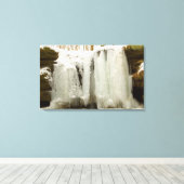 オハイオ州ウィンターのダンディー滝 キャンバスプリント (インサイチュ (ウッドフロア))