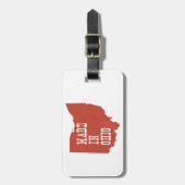 オハイオ州オハイオ州で作られた生まれバッキーエ伝統 ラゲッジタグ (正面縦)