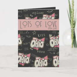 オハイオ州オブバッキーズラブプライド折り畳みカード シーズンカード