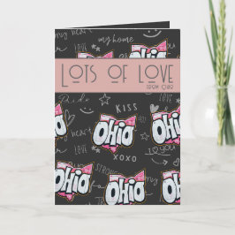 オハイオ州オブバッキーズラブプライド折り畳みカード シーズンカード