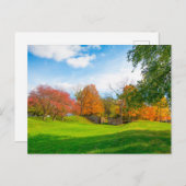 オハイオ州カロールの秋にロックヴィル運河パーク ポストカード (正面/裏面)