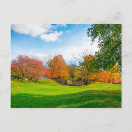 オハイオ州カロールの秋にロックヴィル運河パーク ポストカード