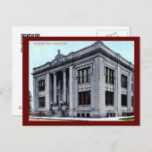 オハイオ州カントンの公共図書館ヴィンテージ ポストカード (正面/裏面)