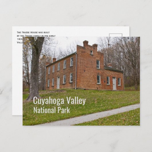 オハイオ州クヤホガバレーナショナルパークFrazee House ポストカード (正面/裏面)