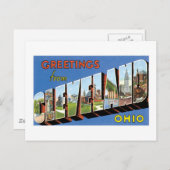 オハイオ州クリーブランドからのご挨拶 ポストカード (正面/裏面)