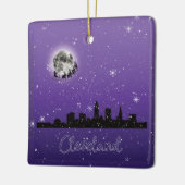 オハイオ州クリーブランドのクリスマスイブ セラミックオーナメント (左)