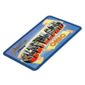 オハイオ州クリーブランドのヴィンテージ葉書 マグネット (左側)